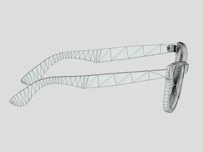 Original Wayfarer Classic Eyeglasses Low Poly PBR Realistic Low-poly 3D model