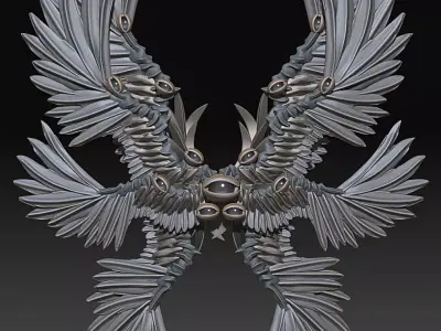 Seraphim -Accurate Biblical angel- 3D print model