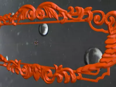 Mirror Frame Decor 3D print model buy