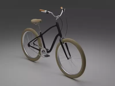 Polygon Town 3 Beach Cruiser Bike 3D model