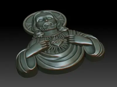 Sacred Heart of Jesus 3 3D print model