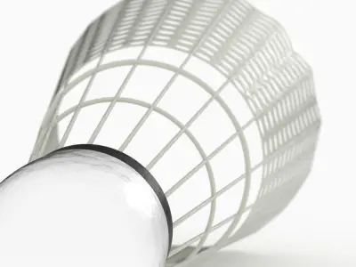 Shuttlecock badminton 3D model