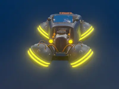 Antique Concept Car 3D model