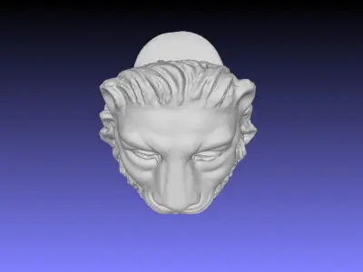LION HEAD 3D model 8