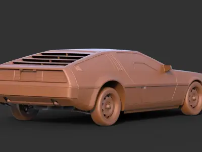DeLorean DMC-12 3D print model