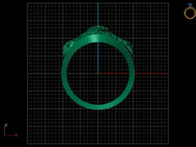 Fancy Womens Rings Plain Rings Ready STL 3DM Models Rings 3D print model 55