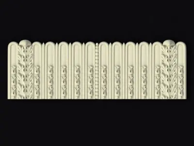 Central decor ornament for furniture 3D model 371