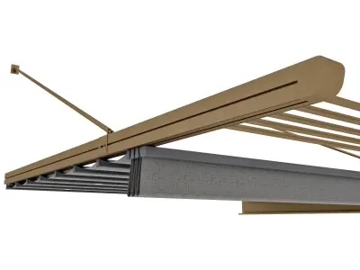 Motorized Pergola 1 Bronze 3D model
