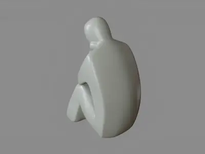 Think Figurine Decoration 3D model