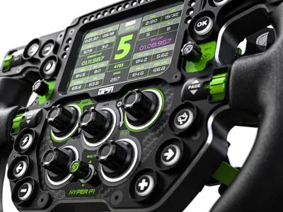 GOMEZ SIM INDUSTRIES HYPER P1 STEERING WHEEL 3D model