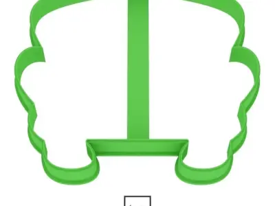 Wedding car cookie cutter for professional  Free 3D print model