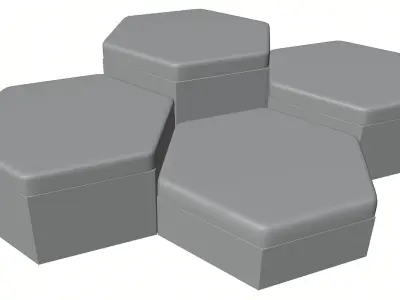 Wooden boxes HG2 3D model