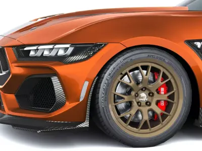 Shelby S650 Super Snake 2026 LowPoly Low-poly 3D model