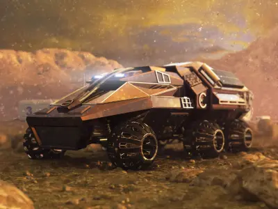 Mars Rover NASA prototype 3D model