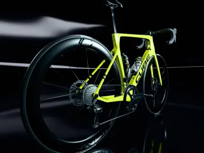 Roadbike Cube Agree C62 Race Flashlime black 2025 Low-poly 3D model