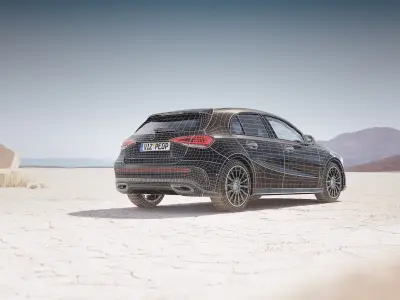 Luxury hot hatch car unbranded 3D model