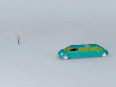 VW BEETLE LIMOUSINE 3D model