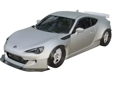TOYOTA 86 ROCKETBUNNY Low-poly 3D model