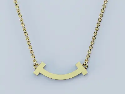 Smile Pendant T 3D print model