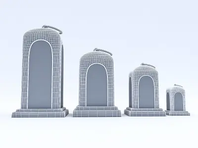 Candle Holder 03 Low-poly 3D model