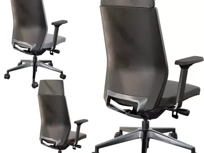 KOKUYO Elise Executive Chair Low-poly 3D model