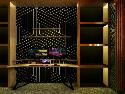 The Room  Low-poly 3D model