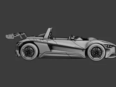 VUHL 05RR - Spor Car Low-poly 3D model