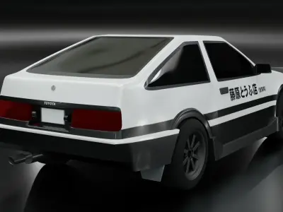 Toyota  trueno AE86 3D model