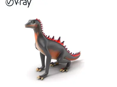 Pantheresque Luminescent Beast Model Pack Low-poly 3D model