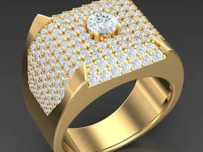 Luxury Men Rings Designs 6MR093 3D print model