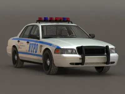 Generic Police Car NYPD 3D model