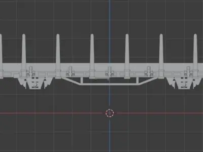 H0 1-87 scale Kbs 442 freight car 3D print model