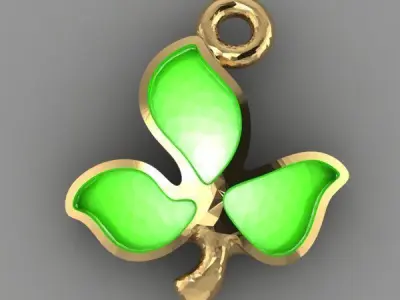 pendant leaf 3D print model