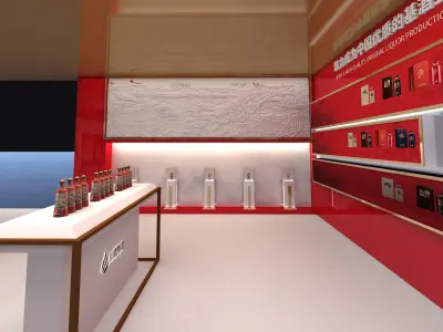 exhibition Low-poly 3D model 15