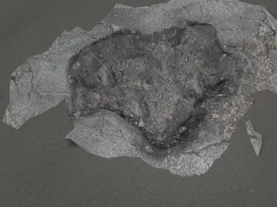 Pothole - design 2 Low-poly 3D model