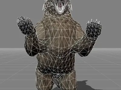 Bear Brown V3 Low-poly 3D model