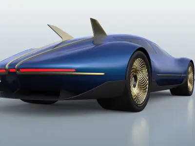 Excalibur V2- Futuristic Super Limousine 3D model