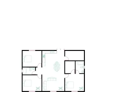 Map Design 2D Low-poly 3D model