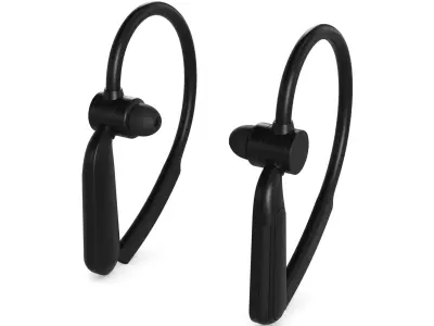 Sport headphones Low-poly 3D model