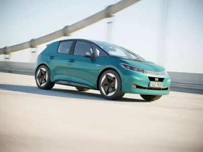 German electric compact car 3D model