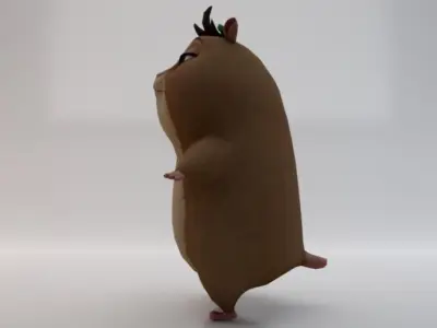 Hamster Low-poly 3D model