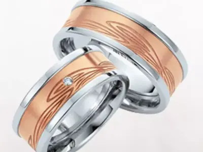 Wedding rings 056 3D print model