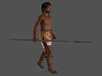 hominid Low-poly 3D model