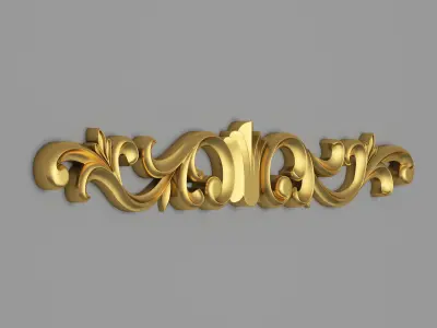 Classic Carved 006 3D model
