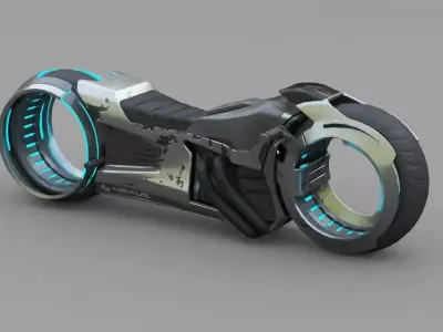 sci-fi tron bike 3D model