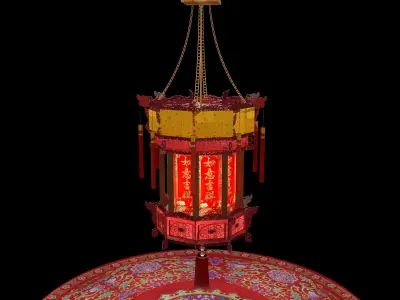 Chinese palace lantern   3D model purchase