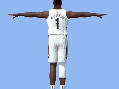T-Pose Zion Williamson New Orleans NBA 3D model