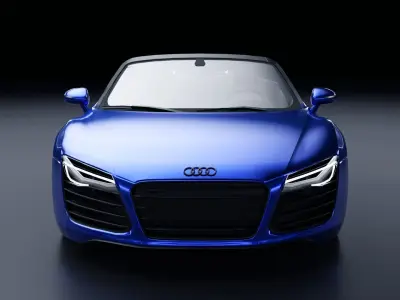 Audi R8 Spyder Low-poly 3D model