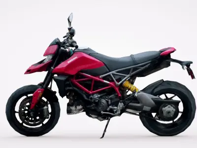 2019 Ducati Hypermotard 950 Low-poly 3D model