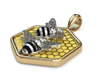 Bee Pendant 3D print model